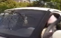 女子报警称车玻璃被盗 一键找回：降下不知道升起！