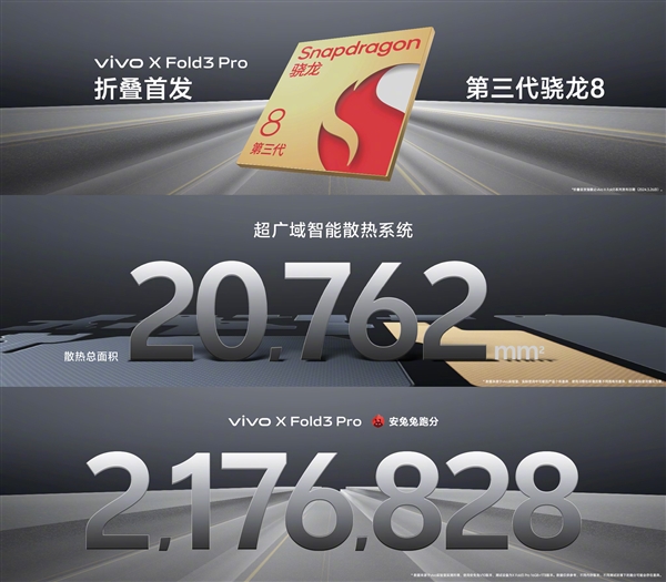 vivo X Fold3 Pro发布：9999元，首款骁龙8 Gen3折叠屏手机震撼登场！