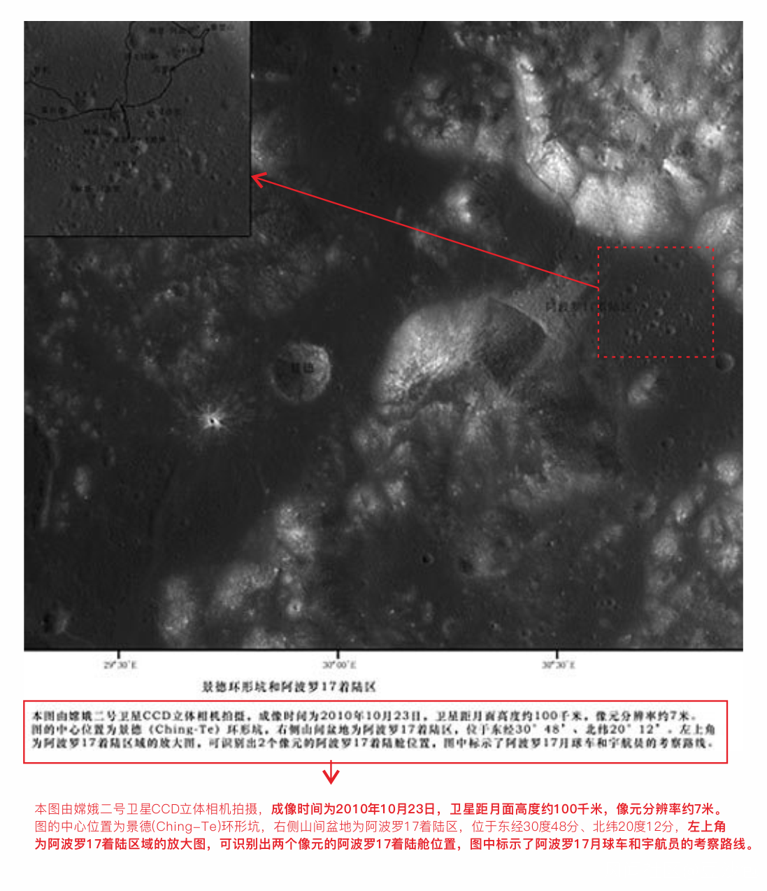 揭秘中国7米分辨率相机看阿波罗登月遗迹真相 第2张