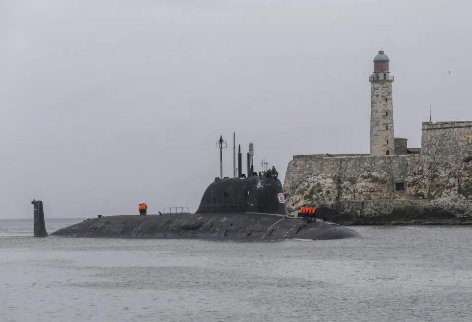 俄核潜艇“冷战后首次”抵达古巴，美国罕见公开美核潜艇方位：古巴关塔那摩湾 第1张